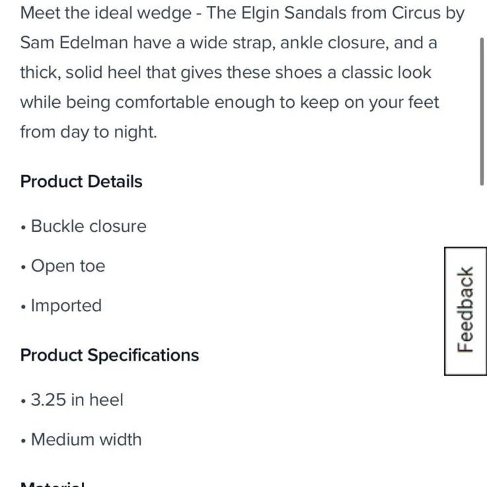 Circus by Sam Edelman Women’s Elgin Wedge Sandals - Picture 7 of 7